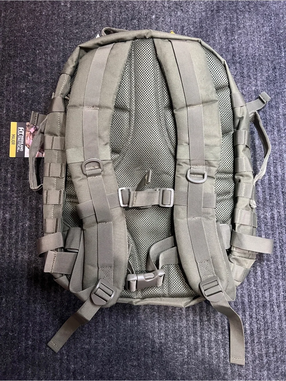 NWT Highland Tactical Major Backpack Dark Green MOLLE Hydration Compatible